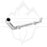 BP-PD Stainless Steel Exhaust Kit Turbo Back 5 Inch w/Muffler 2004.5-2007 Dodge Ram 5.9L Cummins - Exit