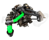 Pusher Compound Turbo System for 2015 to 2016 Ford F250/350 6.7L Powerstroke Super Duty - Green