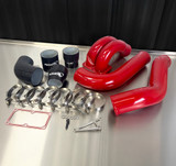 Pusher 3.5" MEGA Intake System with Passenger Side Intercooler Tube for 2019-2024 Ram Cummins - Red