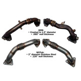 WC Fab 2" Stainless Up Pipe Kit for OEM or WCFab Manifolds w/ Gaskets 2017-2026 L5P Duramax |2019+ L5D HD Truck - Comparison