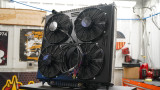 Blessed Performance Direct-Fit Quad Electric Fan Kit 1999-2003 Ford 7.3L Powerstroke - Side