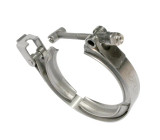 PPE 3" QUICK-RELEASE 304 STAINLESS STEEL V-BAND CLAMP-Side View 