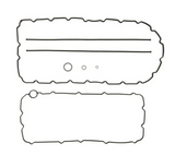 Mahle Oil Pan Gasket 2008 to 2010 6.4L Powerstroke (MCIOS32352)-Main View