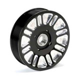 Fleece Billet Aluminum Upper Fan Pulley Idler 2003 to 2018 5.9L/6.7L Cummins-Main View