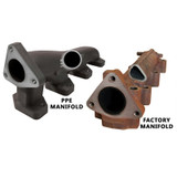 PPE High Flow Exhaust Manifolds with Up Pipes 2004.5 to 2005 6.6L LLY Duramax