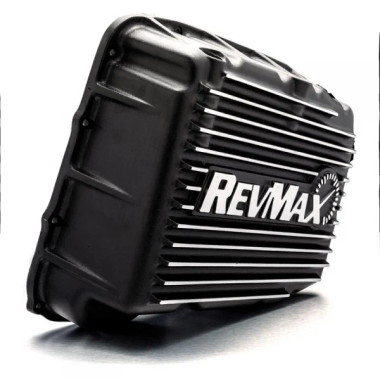  RevMax 68RFE Deep Aluminum Transmission Pan (Black) 2007.5 to 2021 6.7L Cummins 68RFE (RM68RFE-900)-Main View