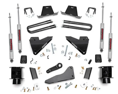 Rough Country 5 Inch Lift Kit 2013 to 2015 Ram 3500 4WD (With Radius Arm Drop; SRW) (35620)-Main View