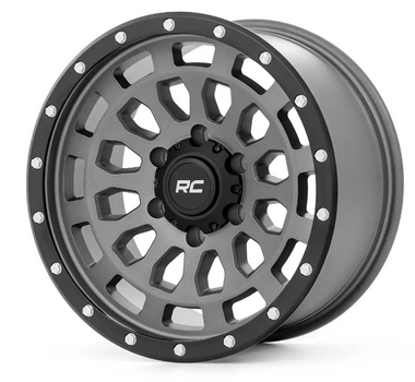 Rough Country 87 Series Wheel (Simulated Beadlock | Gray/Black | 17x8.5 | 6x5.5 | +0mm) (87170912G)-Main View