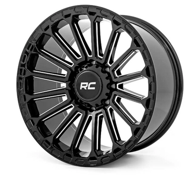 Rough Country 97 Series Wheel (One Piece| Gloss Black| 17x9| 6x5.5| -12mm) (97170912)-Main View