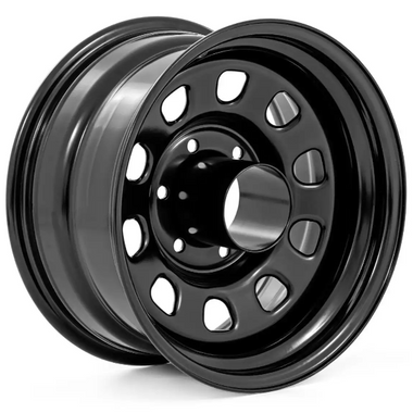 Rough Country Steel Wheel (Black| 16x8| 5x5| 3030 Bore| -12) (RC52-6873)-Main View
