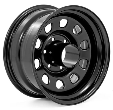 Rough Country Steel Wheel (Black| 16x8| 6x5.5| 4.25 Bore| -12) (RC51-6883)-Main View