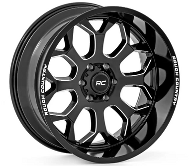 Rough Country 96 Series Wheel (One Piece| Gloss Black| 20x10| 6x135| -19mm) (96201017)-Main View