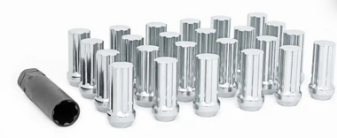 Rough Country M12x1.5 Lug Nut Set of 24 (Chrome) (121524CH)-Main View
