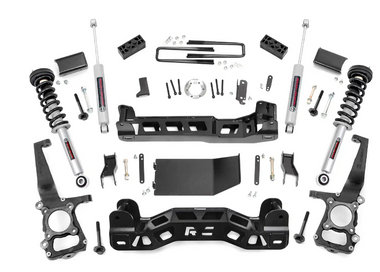 Rough Country 4 Inch Lift Kit 2009 to 2010 Ford F150 4WD-Main View