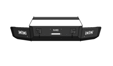 Frontier Series 2023+ Ford F250/F550 Front Bumper - Bull Bar Model (FIFSW-F2555-2327F-BB)-Main View