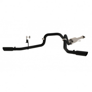 MBRP 2 1/2" Cat Back, Dual Side Exit, Black Finish