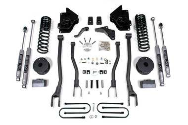BDS Suspension 4 Inch Lift Kit w/ 4 Link 2013 to 2018 Ram 3500 w/ Rear Air Ride 4WD | Diesel-Main View