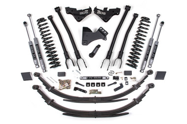BDS Suspension 5 Inch Lift Kit w/ 4 Link 2023 to 2025 F250/F350 4WD Powerstroke-Main View