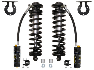 ICON 2.5-3” Lift 2.5 Series Coilover Conversion Kit Remote Reservoir w/ CDCV w/ Caster Cams 2005-2025 Ford F-250/F-350 Super Duty 4WD