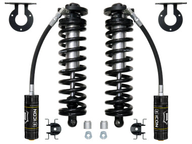 ICON 2.5-3” Lift 2.5 Series Coilover Conversion Kit Remote Reservoir w/ Caster Cams 2005-2025 Ford F-250/F-350 Super Duty 4WD