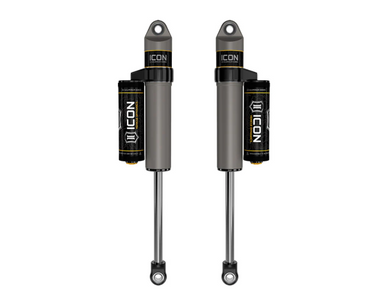 ICON 0-1" Lift, Rear, V.S. 2.5 Aluminum Series Shock Absorbers, Piggyback Reservoir, Pair 2009-2024 Ford F-150/2004-2008 Ford F-150 4WD