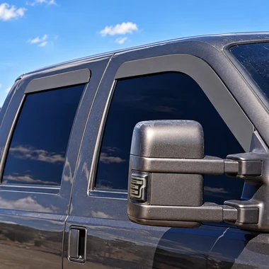 Blessed Performance HD Aluminum Window Chop Rain Guards 1999-2016 Ford Superduty F250/F350/F450/F550 - Main View