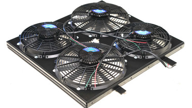 Blessed Performance E-Series Direct-Fit Quad Electric Fan Kit 2003-2007 Ford E350/E450 6.0 Powerstroke