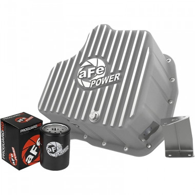 AFE Street Series Deep Engine Oil Pan 2001 to 2010 6.6L LB7/LLY/LBZ/LMM Duramax (AFE46-71070A)-Main View