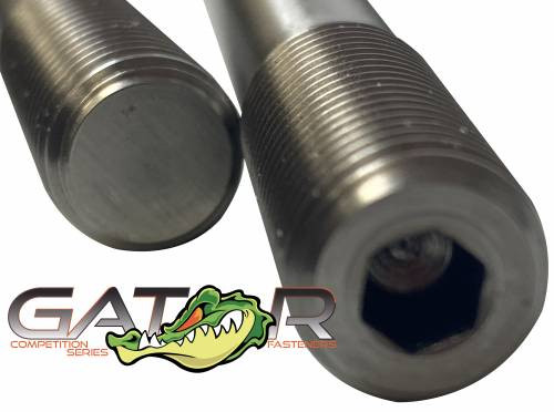 Gator Fasteners Competition Series Head Stud Kit-2001-2016 6.6L Duramax-BOLT THREADS VIEW