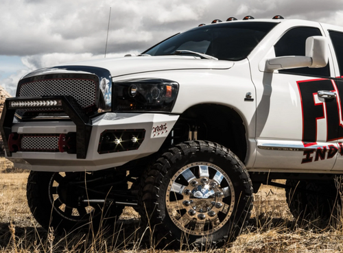 Flog SD Series Front Bumper - 2006-2009 Dodge Ram 2500/3500 24V Cummins (FISD0609_FRONT_DODGE) Side View