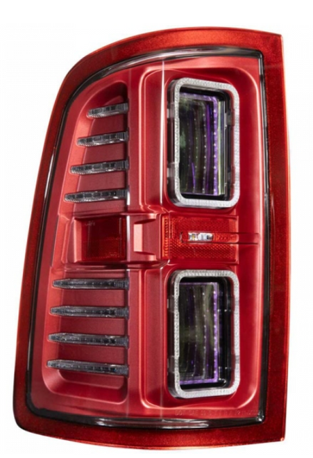 Morimoto Red XB LED Tail Lights 2010-2019 Dodge Ram 2500HD/2500HD (MRMLF522)-Tail Light View 