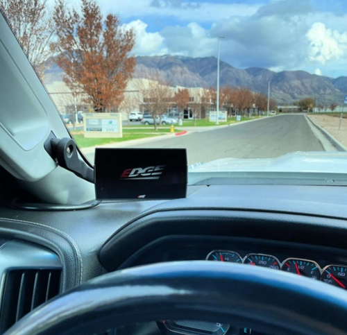 Edge Products CS2/CTS2/CTS3 Display Mount 2015-2019 GM 2500/3500 (EP28600)-In Use View