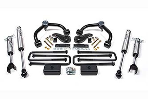 BDS 3" UCA Lift Kit (w/ Fox 2.0) - 2020-2023 Chevy / GMC 1 Ton Truck 2WD (760FS) Angle View