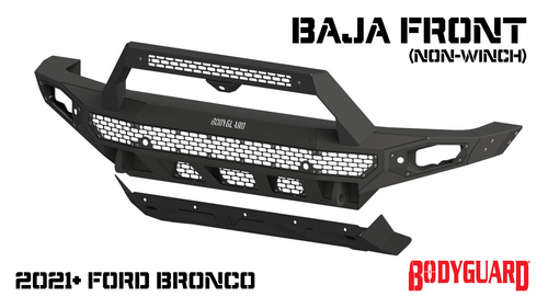 Bodyguard Bronco Baja FRONT (Non-Winch) (NBF21MY) - Mock Up View