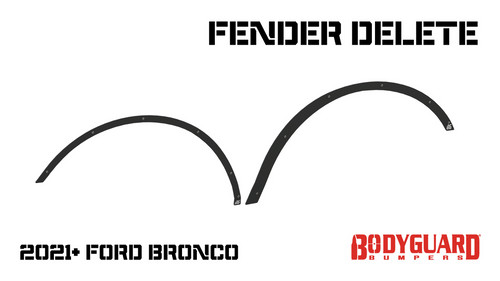 BODYGUARD BRONCO FENDER DELETE KIT for 2021 to 2023 Ford Bronco (57214) Mock Up View