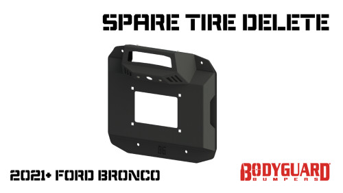 Bodyguard BRONCO SPARE TIRE DELETE for 2021 to 2023 Ford Bronco (26702) Mock Up View