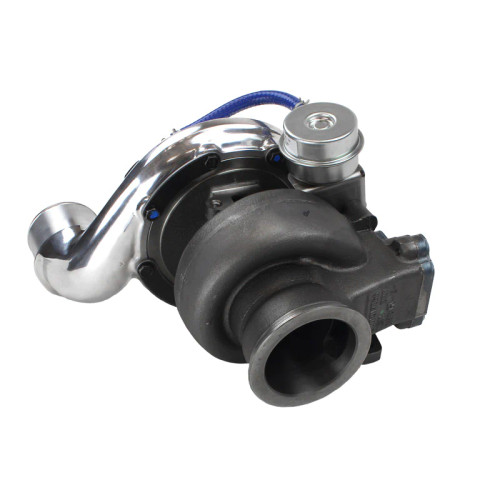  Industrial Injection Silver Bullet PhatShaft Turbo for 2004.5 to 2007 Dodge 5.9L Cummins - Angle View