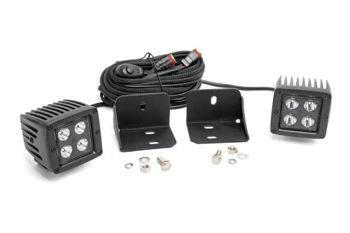  Rough Country LED Light Can-Am Defender HD 5/HD 8/HD 9/HD 10-3in Cubes View