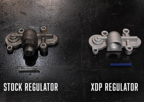 XDP Fuel Pressure Regulator "Blue Spring" Upgrade Kit 2003 to 2007 6.0L Powerstroke (XD272)-Stock vs XDP 