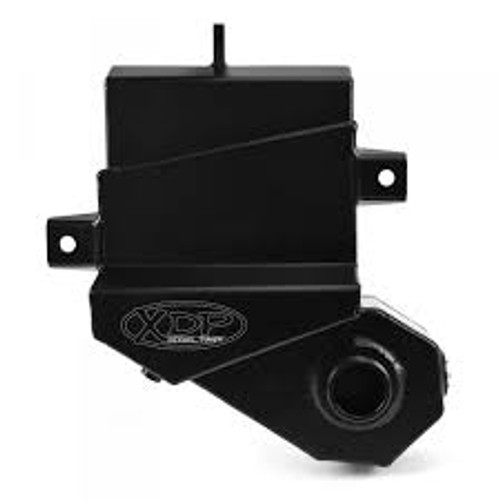 XDP ALUMINUM COOLANT RECOVERY TANK RESERVOIR 2003 to 2007 FORD 6.0L POWERSTROKE (XD375)-Back View