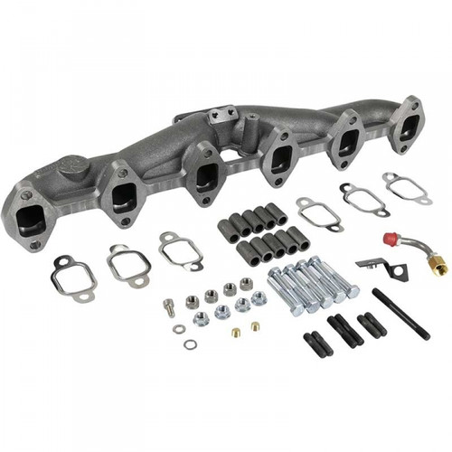 AFE BLADERUNNER PORTED DUCTILE IRON EXHAUST MANIFOLD 1994-1998 DODGE 5.9L CUMMINS (AFE46-40044-1)-Kit View