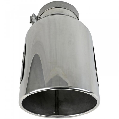 AFE MACH FORCE-XP 8" POLISHED EXHAUST TIP 1994-1997 7.3L POWERSTROKE - 5" IN X 8" OUT X 15" LONG