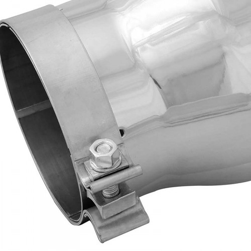 AFE 7" POLISHED EXHAUST TIP 2003-2007 6.0L POWERSTROKE - 5" IN X 7" OUT X 12" LONG