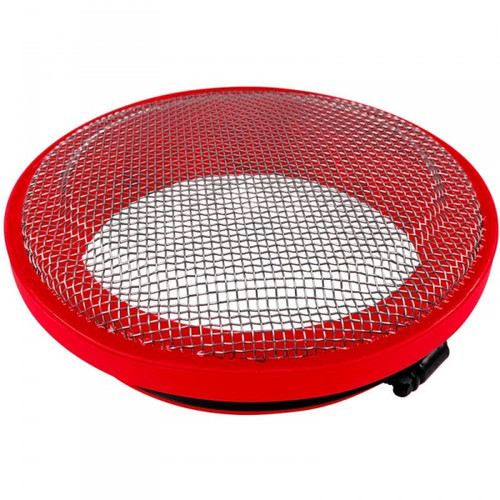 S&B FILTERS 5" TURBO SCREEN WITH STAINLESS STEEL MESH & CLAMP- Red