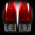 Recon Dark Red Smoked LED Tail Lights 2008 to 2016 Ford Super Duty (REC264176RBK)-Main View