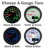 Glowshift MaxTow Quad Dashboard Gauge Package for 1986-1993 Dodge Ram Cummins (MT-D18-DV-PKG)-Gauge Face Options