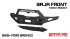 Bodyguard BRONCO BAJA FRONT (WINCH MOUNT) for 2021 to 2023 Ford Bronco (LBF21MY) Mock Up View