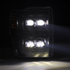 AlphaRex NOVA Series Alpha Black LED Projector Headlights 2008 to 2010 F250/350/450/550 (880311)-Light View