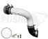 Pusher HD 3" Cold Side Charge Tube With Throttle Valve Replacement for 2017+ Ford 6.7L Powerstroke (PFP17XXBTA) Gloss White View