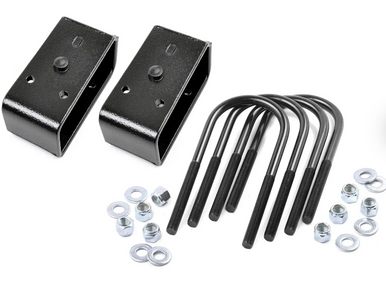 1 Inch Rear Block & U-Bolt Kit 13-18 Dodge Ram 3500 4WD Tuff Country main image 1